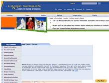 Tablet Screenshot of nepaltourism.info